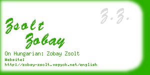 zsolt zobay business card